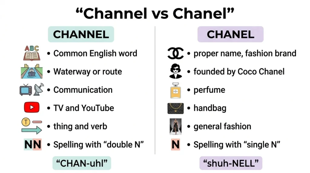 Channel vs Chanel