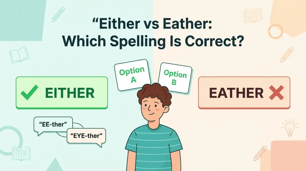 Either vs Eather: Which Spelling Is Correct?