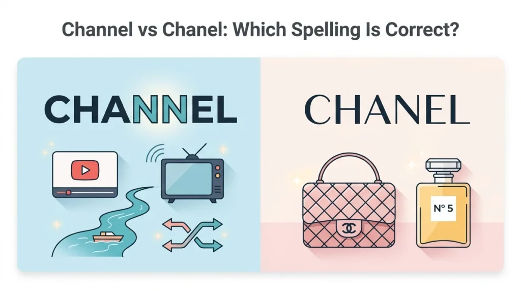 Channel vs Chanel: Which Spelling Is Correct?