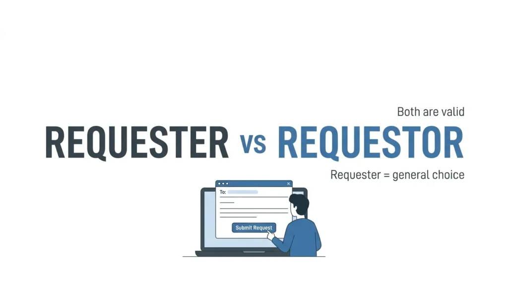 Requester vs Requestor: Which Spelling Is Correct?