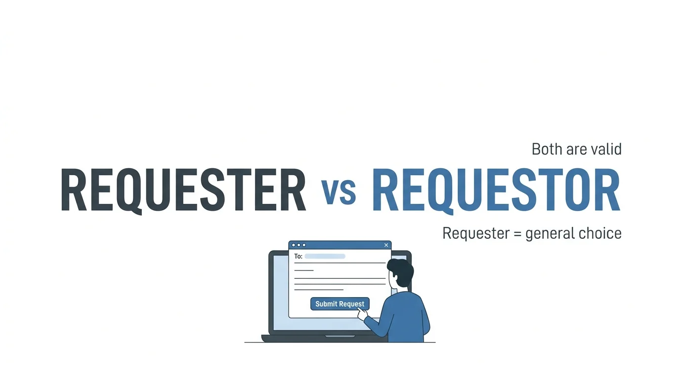 Requester vs Requestor: Which Spelling Is Correct?