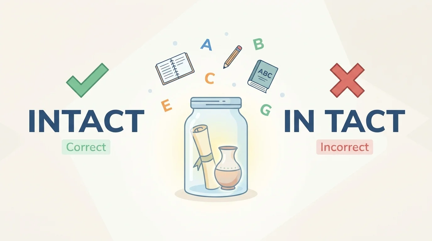 In Tact vs. Intact: Which Spelling Is Correct?