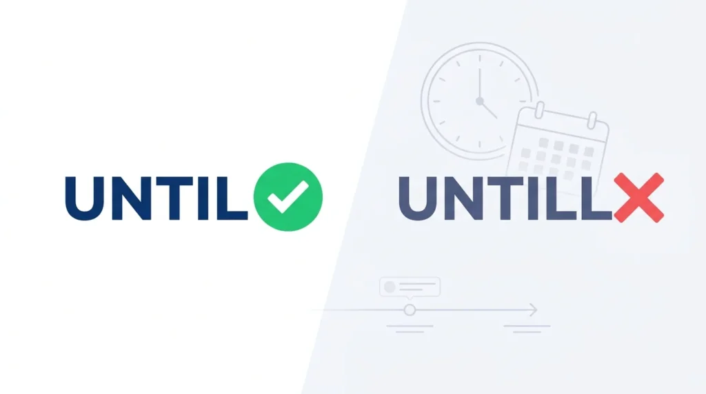 Until vs Untill: Which Spelling Is Correct?