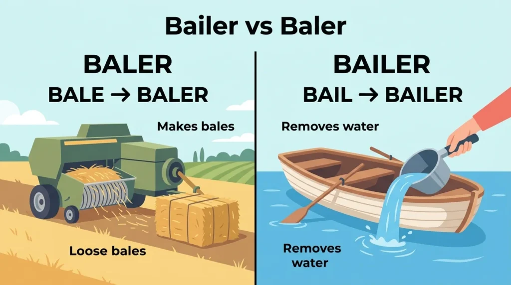 Bailer vs Baler