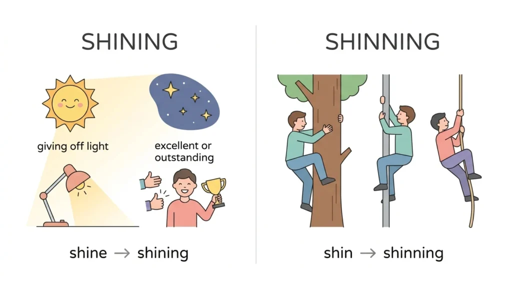 Shinning vs Shining