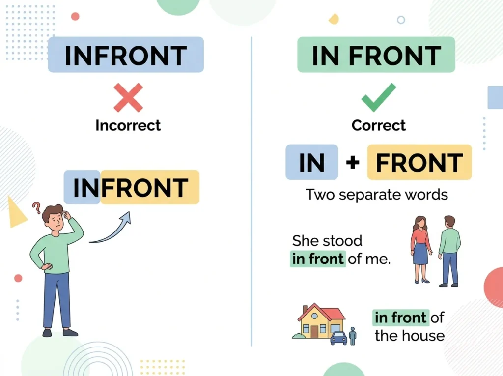 Infront vs In Front