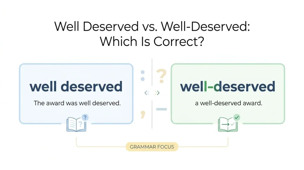 Well Deserved vs. Well-Deserved: Which Is Correct?