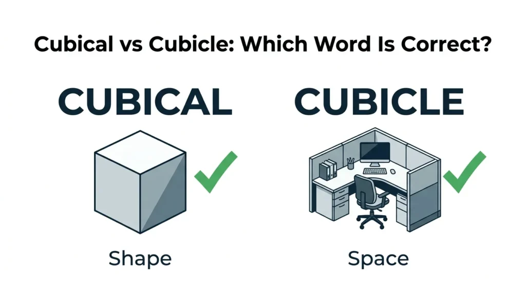 Cubical vs Cubicle: Which Word Is Correct?