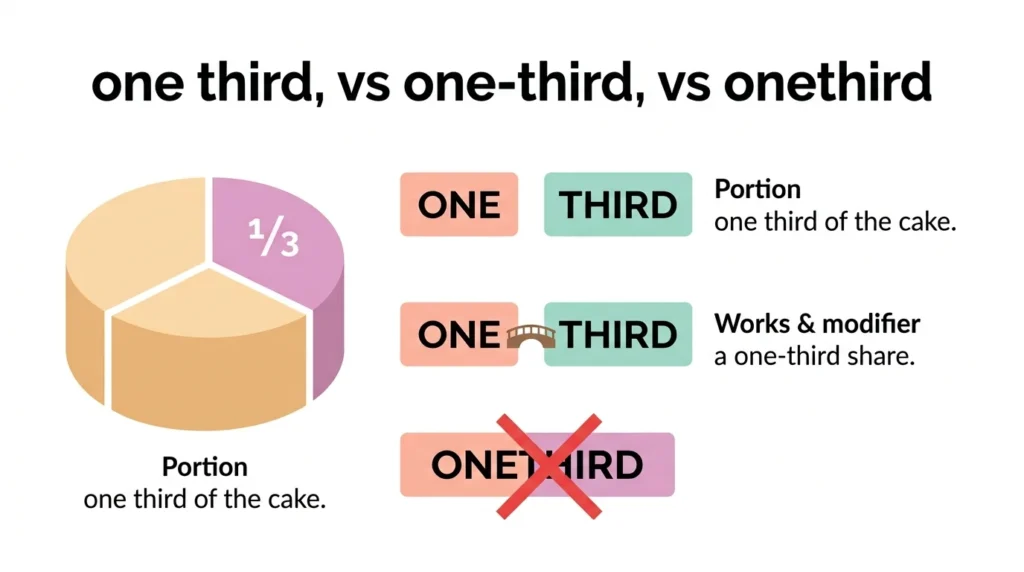 Onethird vs One Third
