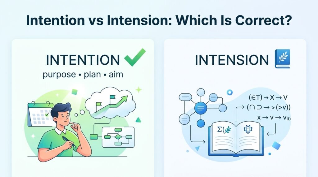 Intention vs Intension: Which Is Correct?