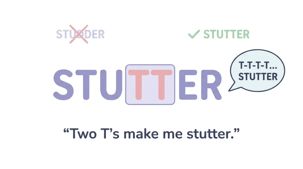 Studder vs. Stutter in Real English