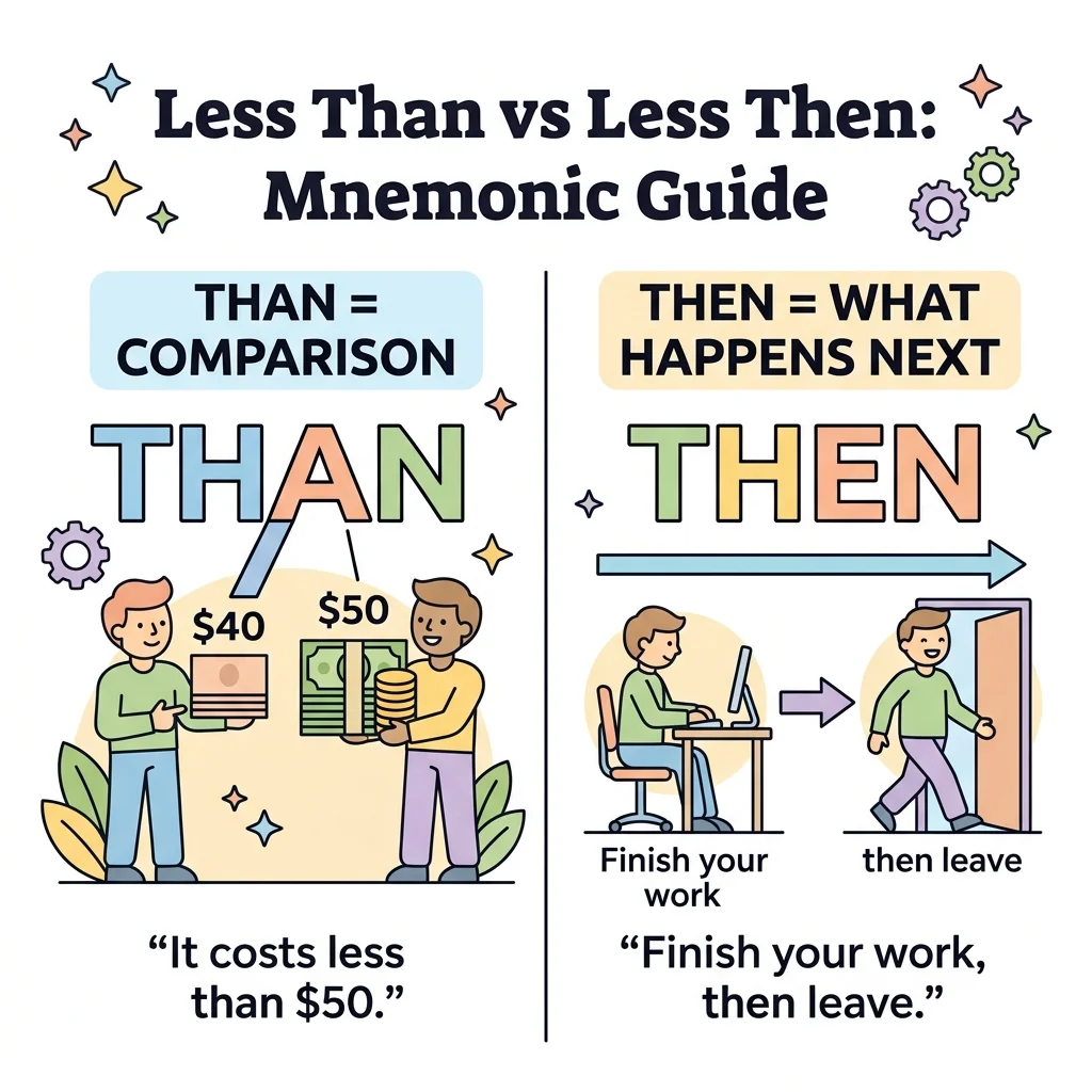 Less Than vs Less Then: Mnemonic Guide