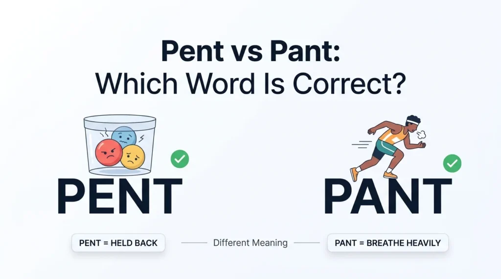 Pent vs Pant: Which Word Is Correct?