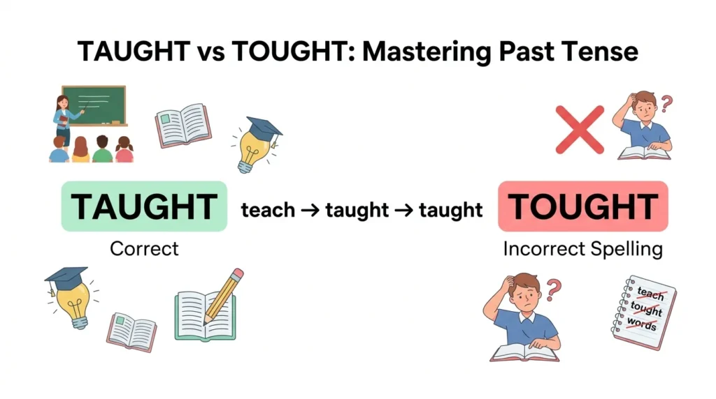 Taught vs Tought