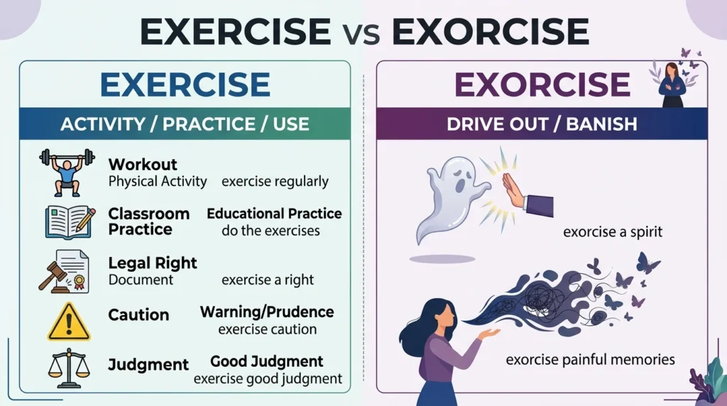 Exercise vs Exorcise