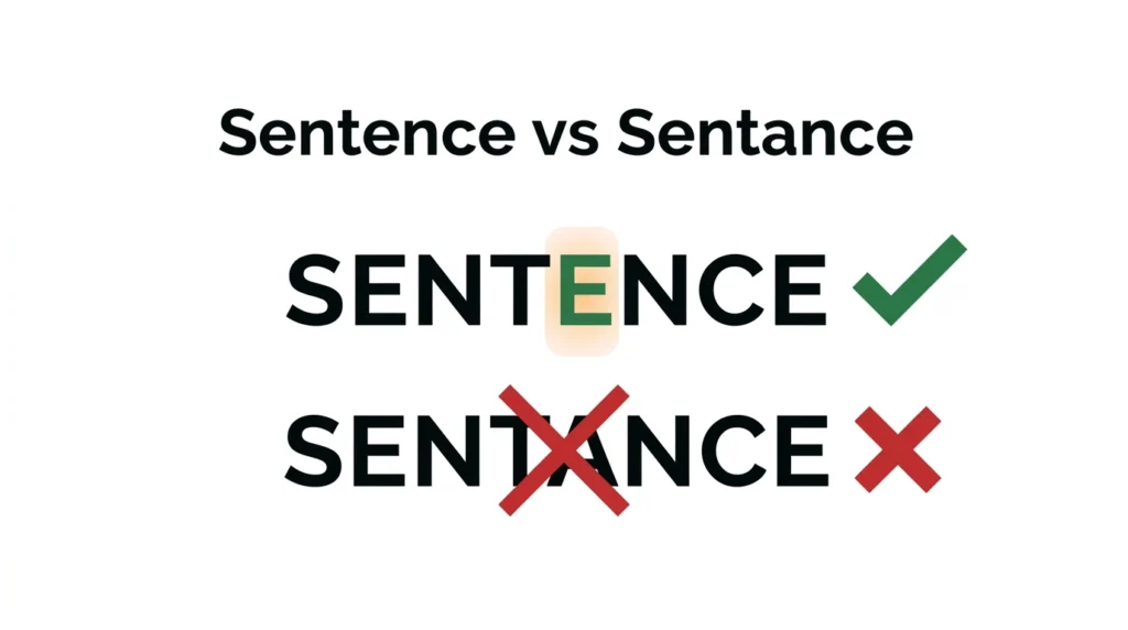 Sentence vs Sentance: Which Spelling Is Correct?