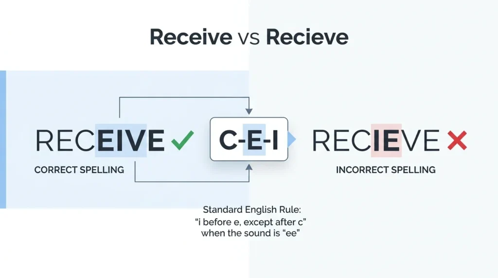 Receive vs Recieve: Correct Spelling and Examples.