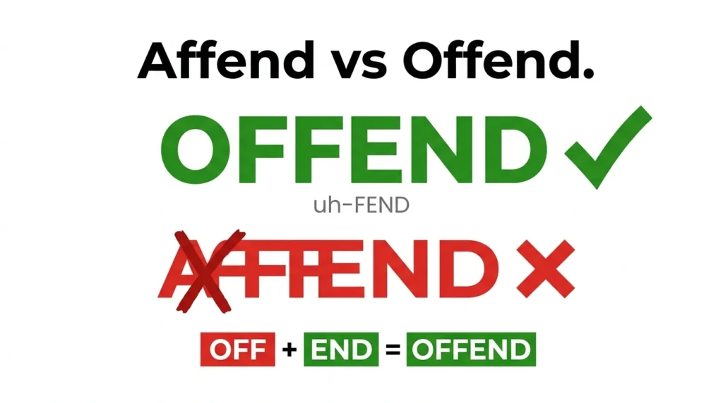 Affend vs Offend: Which Spelling Is Correct?