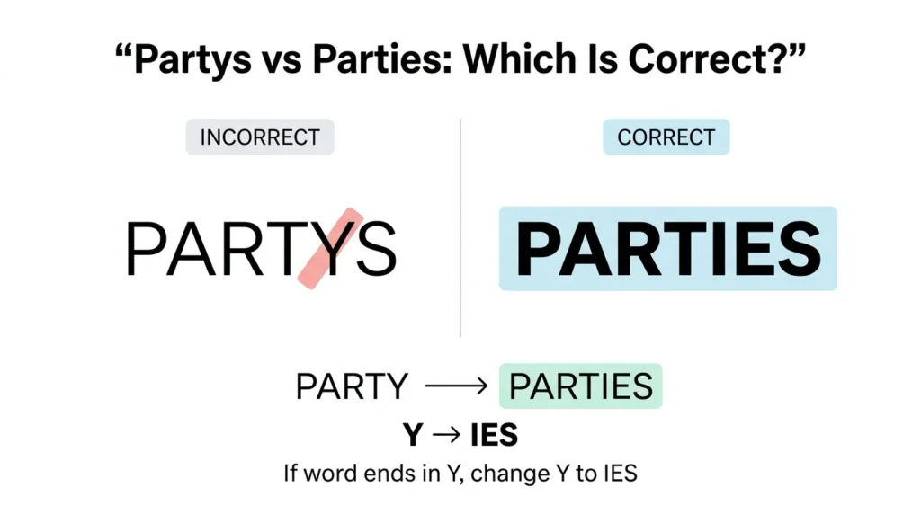 Partys vs Parties: Which Is Correct?
