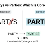 Partys vs Parties: Which Is Correct?