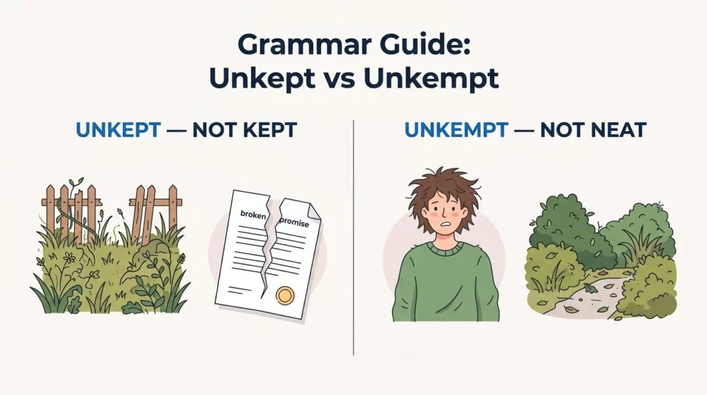 Unkept vs Unkempt: What Is the Difference?