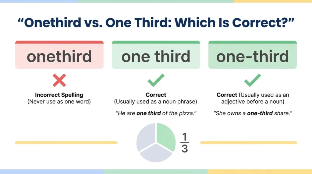 Onethird vs One Third: Which Is Correct?