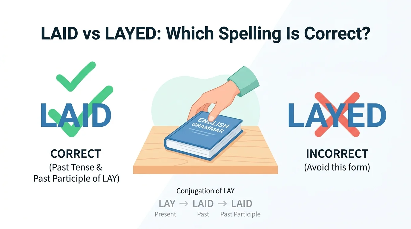 Laid vs Layed: Which Spelling Is Correct?