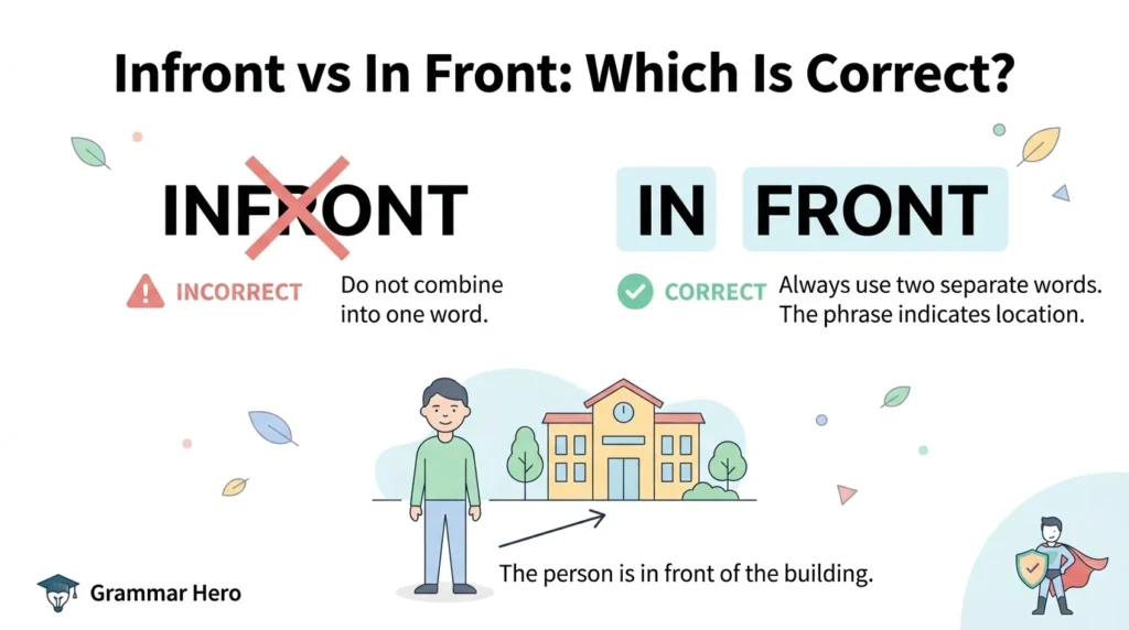 Infront vs In Front: Which Is Correct?