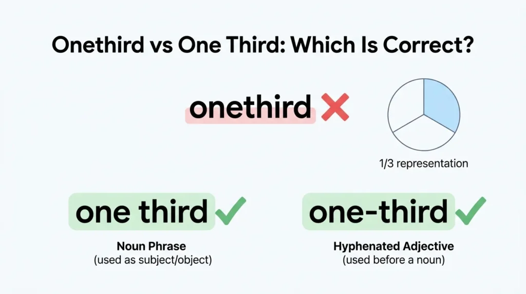 Onethird vs One Third
