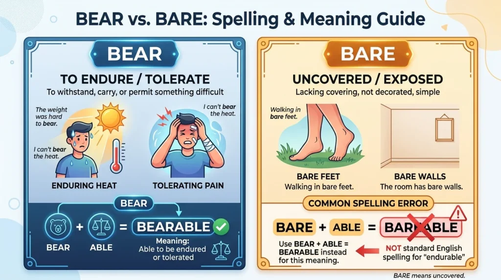 Bearable vs Bareable