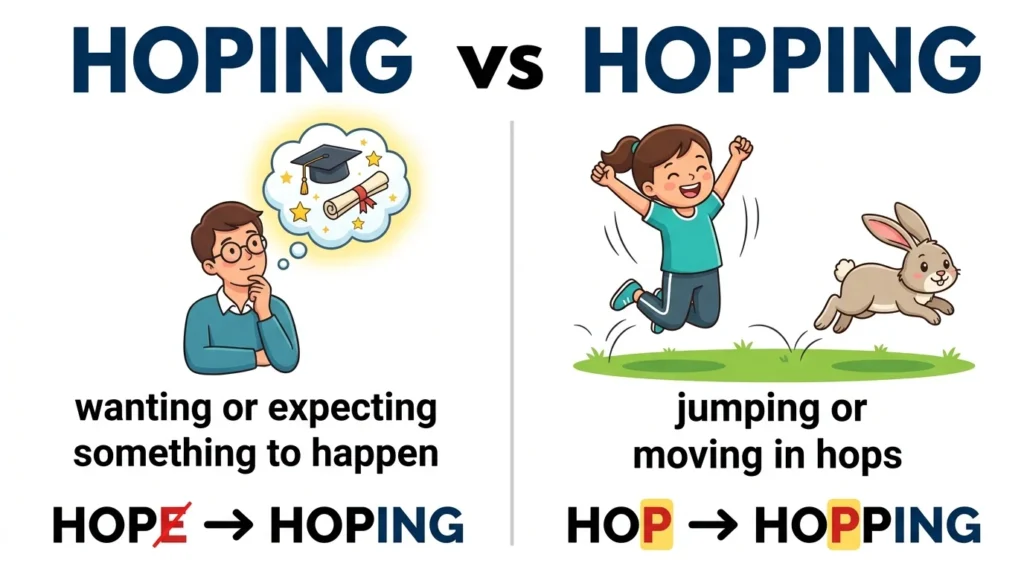 Hoping vs Hopeing