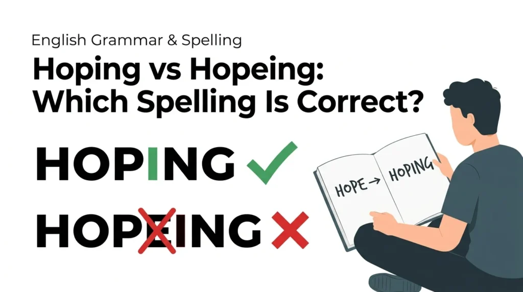 Hoping vs Hopeing: Which Spelling Is Correct?