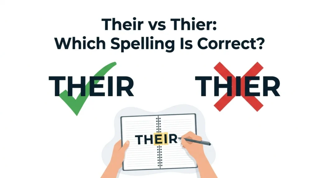 Their vs Thier: Which Spelling Is Correct?