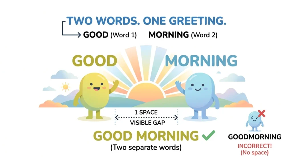 Goodmorning vs Good Morning