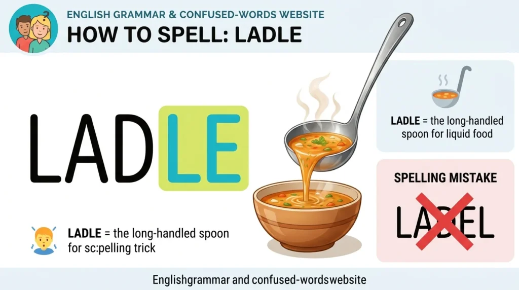 Ladel vs Ladle: Which Spelling Is Correct?