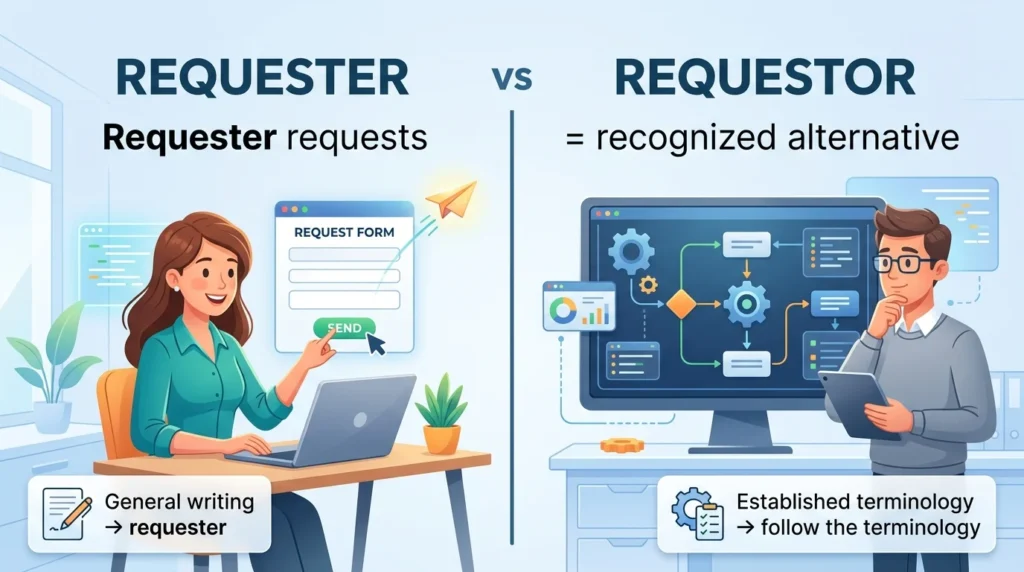 Requester vs Requestor: Which Spelling Is Correct?