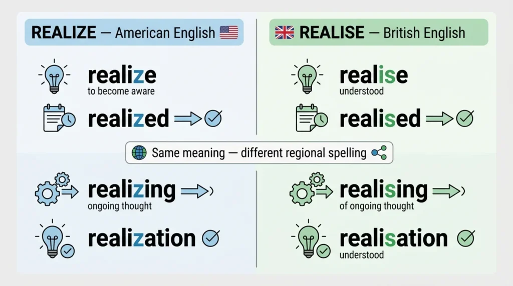 Realize vs Realise: Which Spelling Is Correct?
