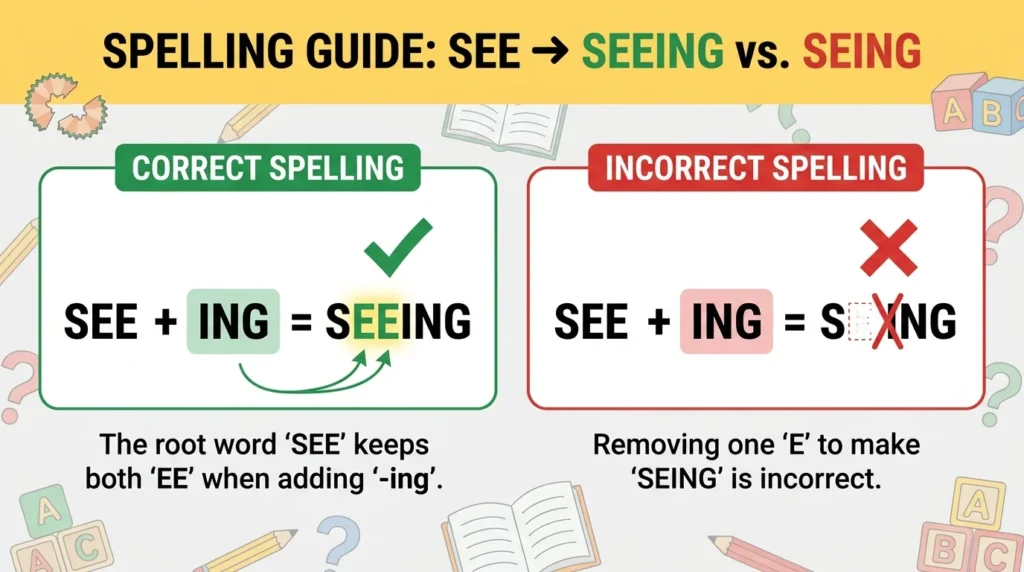 Seing vs Seeing