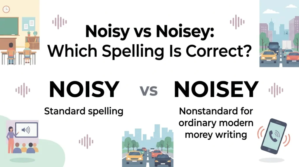 Noisy vs Noisey: Which Spelling Is Correct?