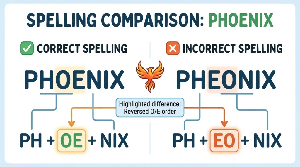 Phoenix vs Pheonix