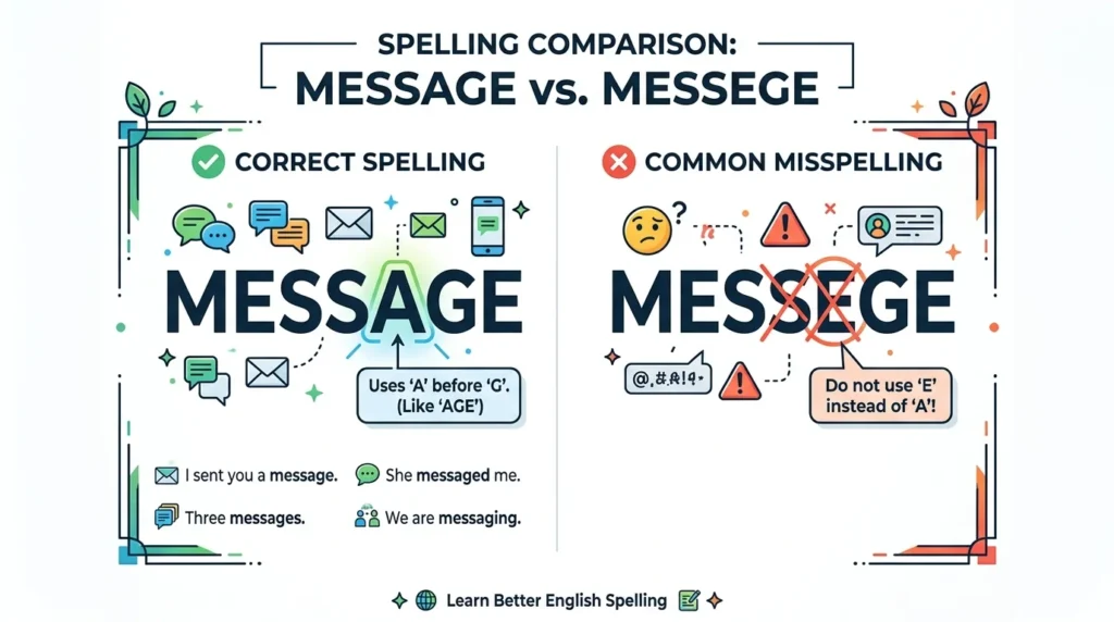 Message vs Messege