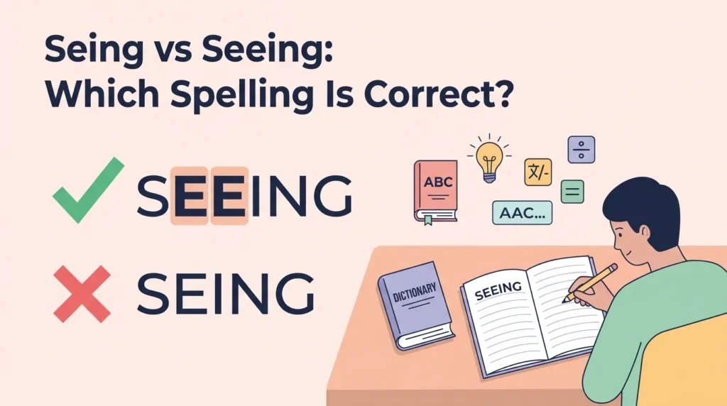 Seing vs Seeing: Which Spelling Is Correct?