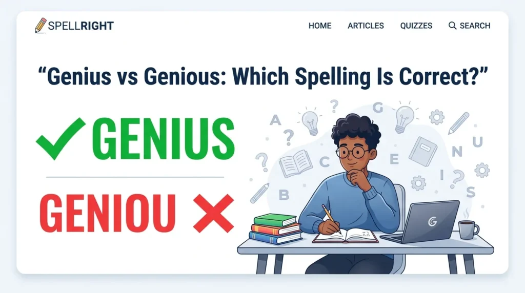Genius vs Genious: Which Spelling Is Correct?