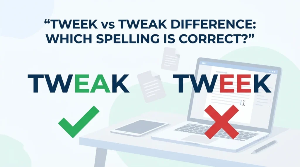 Tweek vs Tweak Difference: Which Spelling Is Correct?