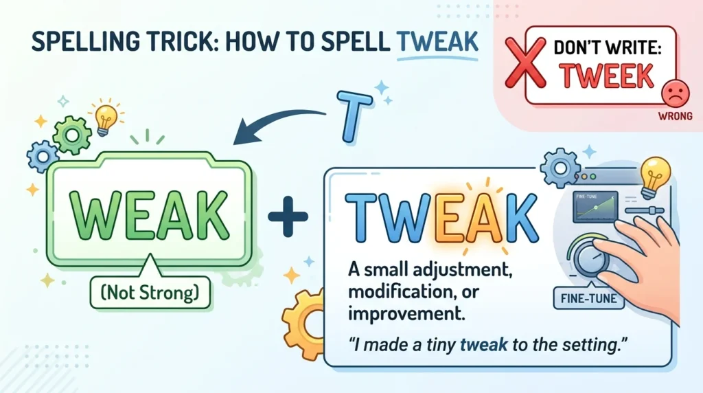 Tweek vs Tweak Difference: Which Spelling Is Correct?