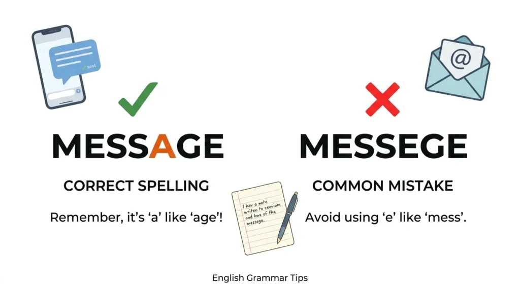 Message vs Messege: Correct Spelling & Usage.