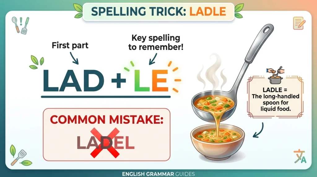 Ladel vs Ladle: Which Spelling Is Correct?