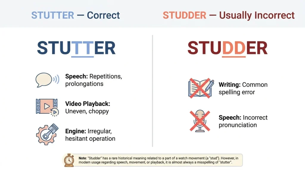 Studder vs Stutter