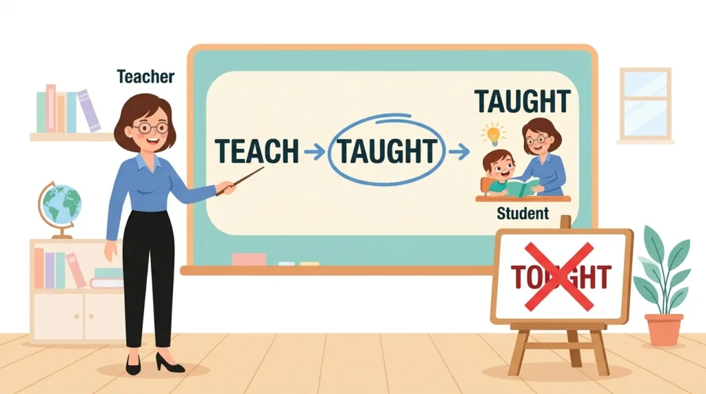 Taught vs Tought
