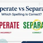 Seperate vs Separate: Which Spelling Is Correct?